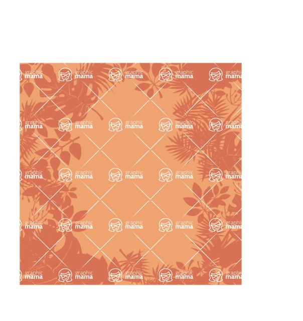 Nature Backgrounds, Patterns and Frames Themed Graphic Collection - Floral Seamless Frame Design